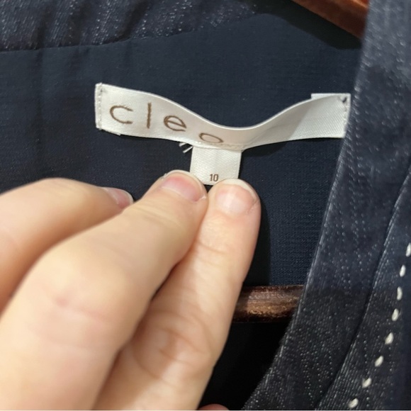 Cleo blue sleeveless zipper back dress size 10 - Picture 5 of 10